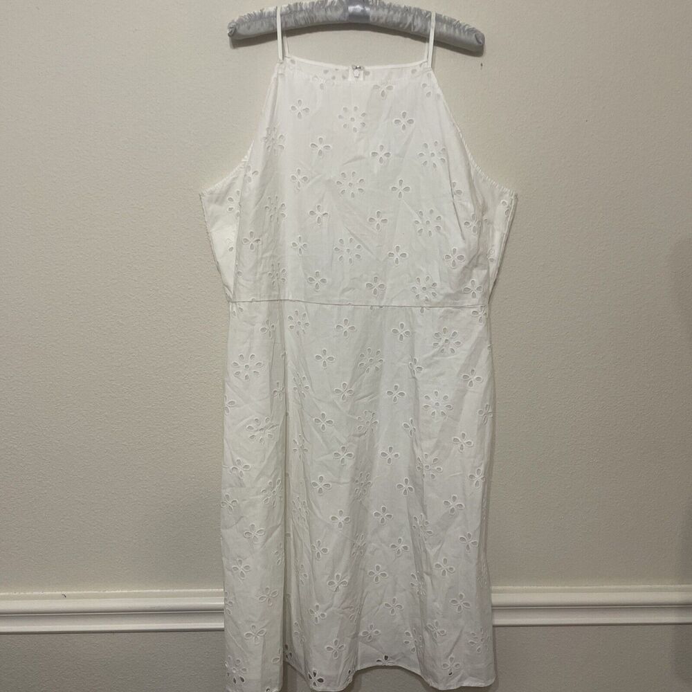 loft, white dress, size 18, NWT